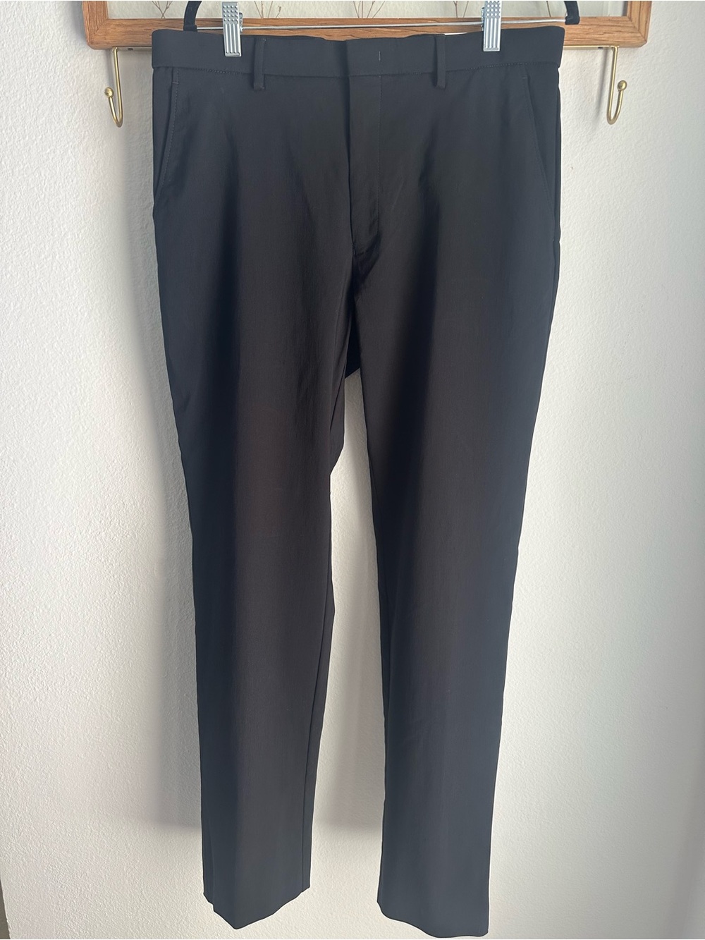 Tommy Hilfiger Men's Black Dress Pants - Slim Tailored Fit